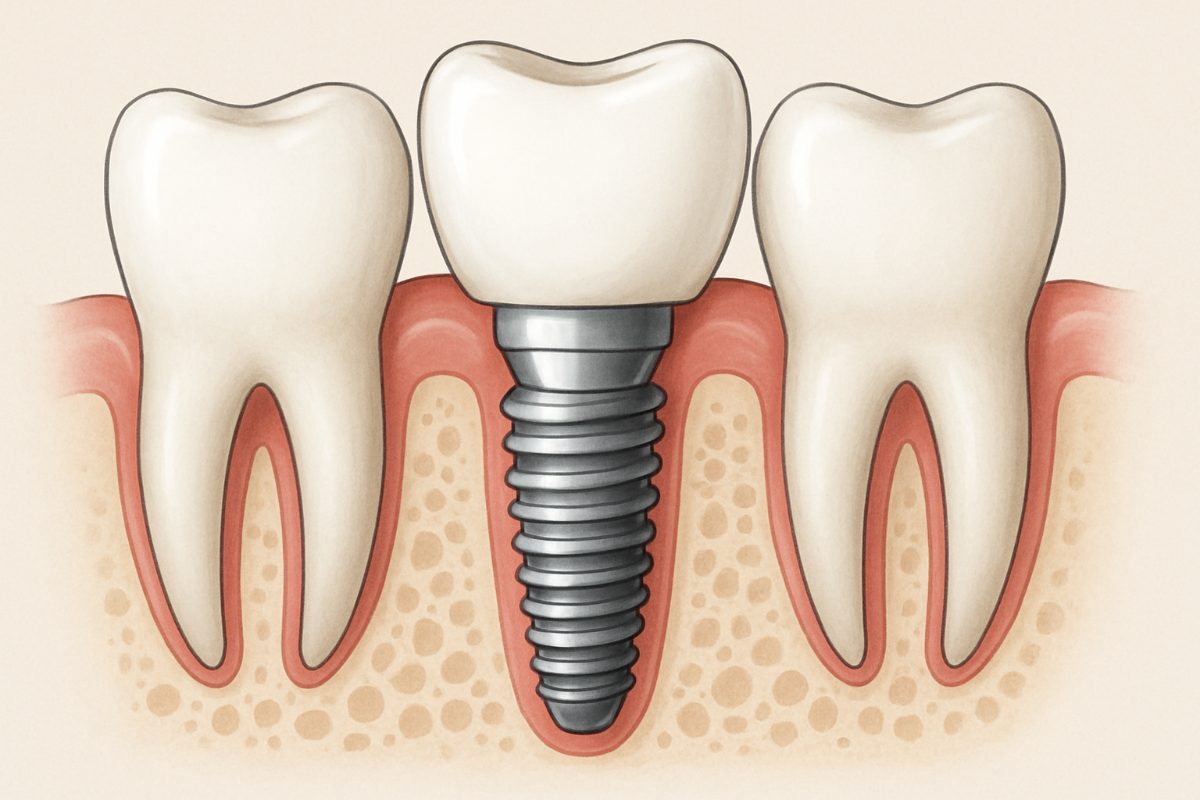 A dentist is carefully placing bone graft material into a patient's jaw during a dental bone grafting procedure. The image focuses on the surgical site with dental instruments and close attention to detail. No text on image.